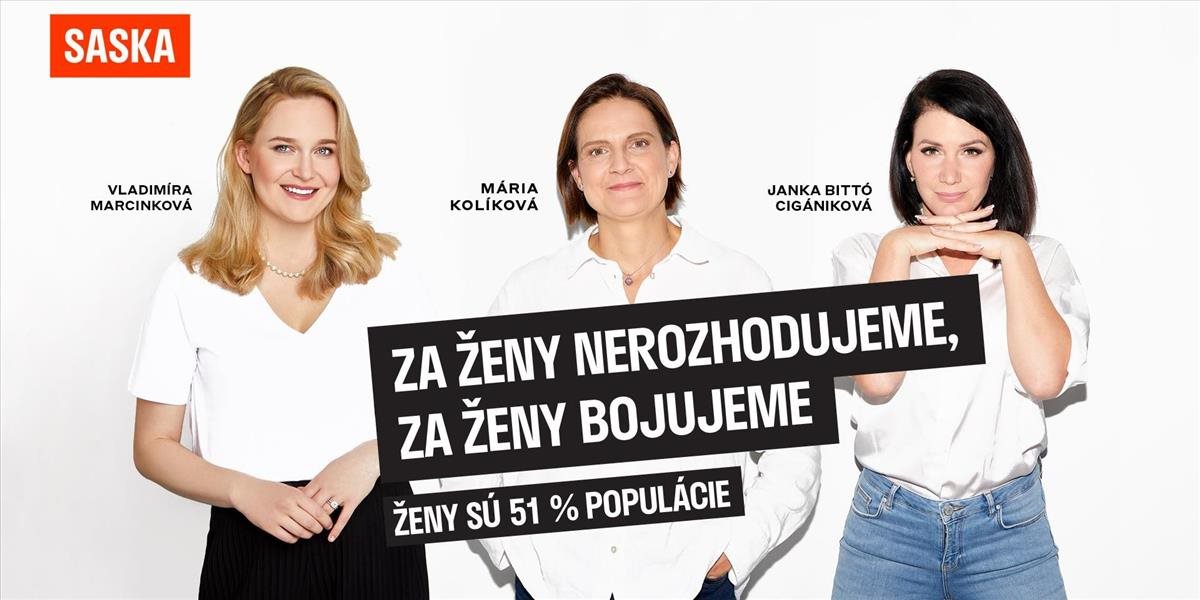 SASKA spúšťa letnú kampaň "Ženy sú 51 % populácie"