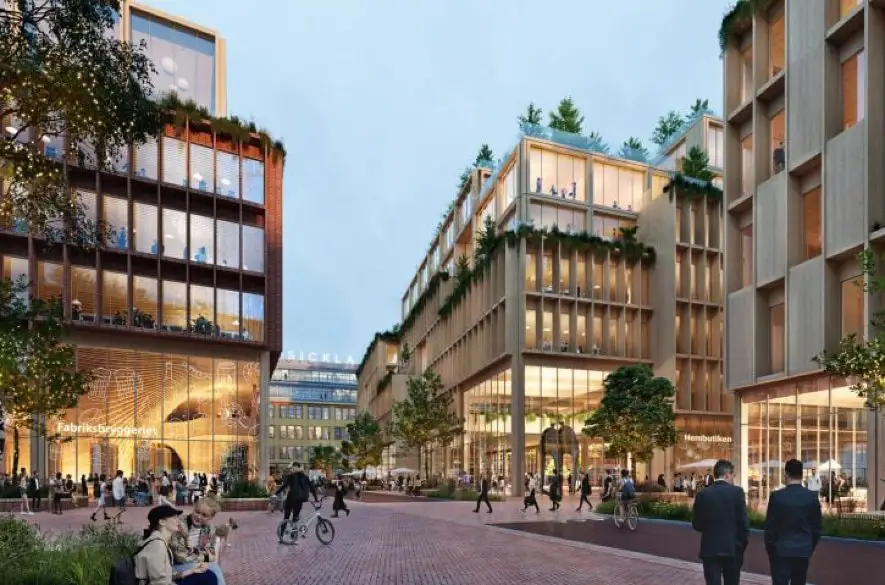 Najväčšie „drevené mesto“ na svete vyrastie vo švédskom Štokholme