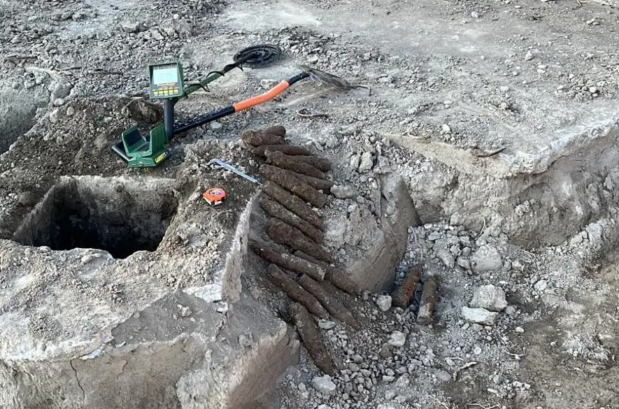 Pri stavebných prácach v Bratislave bola nájdená delostrelecká munícia z 2. svetovej vojny