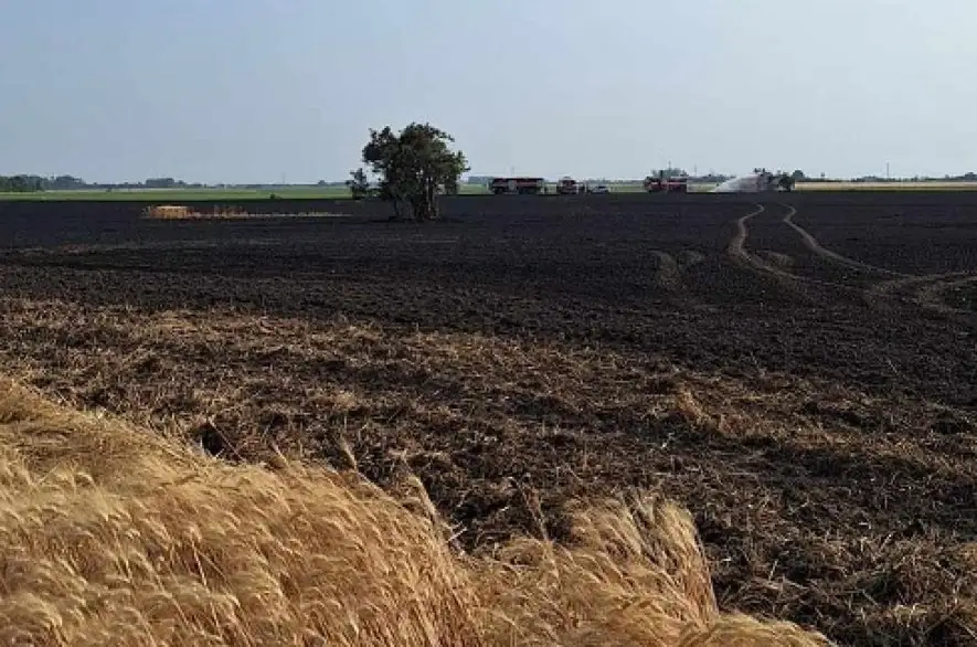 Pestovateľovi medzi obcami Oľdza a Maslovce zhorela úroda na 10 hektároch