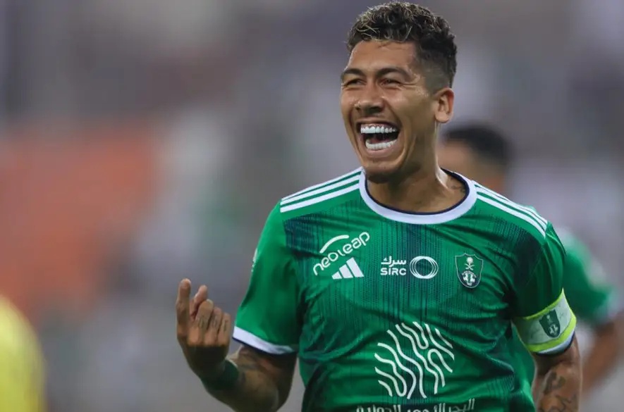 Brazílčan Firmino strelil hetrik v premiére za Al-Ahli