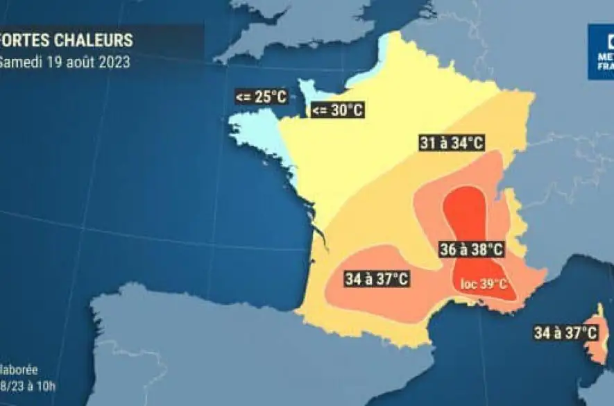 Francúzsko sa "škvarí" v neskorej letnej vlne horúčav