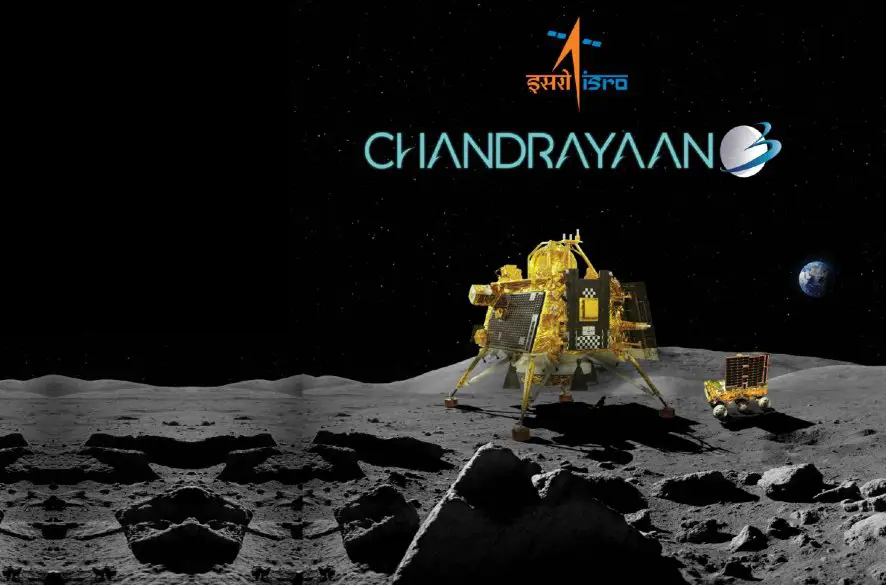 Indickej lunárnej sonde sa podarilo pristáť na južnom póle Mesiaca