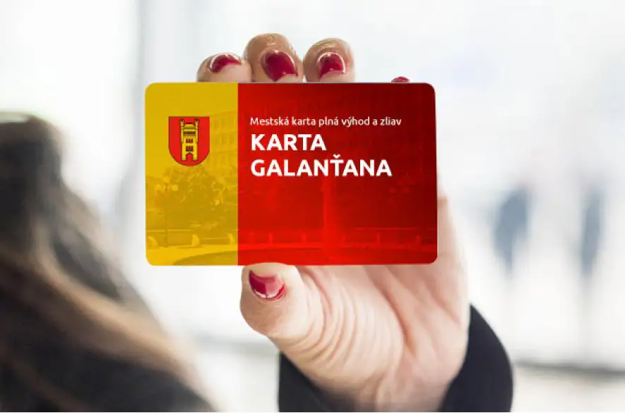 Karta Galanťana umožní obyvateľom čerpať viaceré benefity