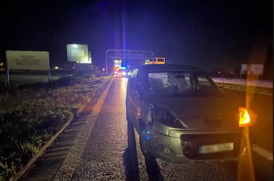 Na diaľnici D1 zomrel chodec, podľahol zraneniam po zrážke s autom