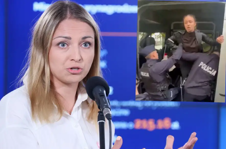 V Poľsku zadržali opozičnú poslankyňu, ktorá narušila premiérov prejav