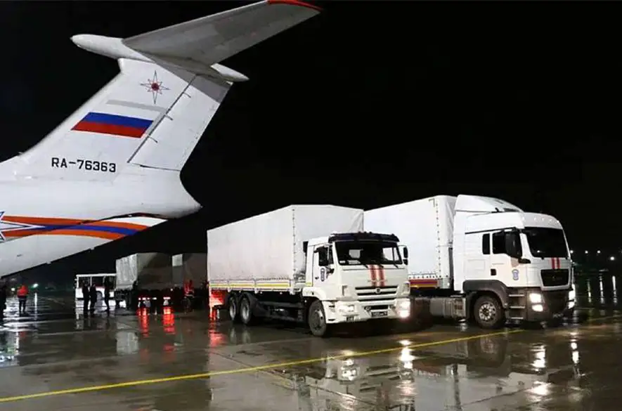 Rusko odoslalo do Egypta humanitárnu pomoc pre civilistov v pásme Gazy