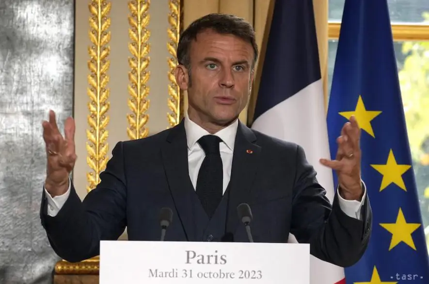 Macron: Francúzsko usporiada humanitárnu konferenciu o pásme Gazy