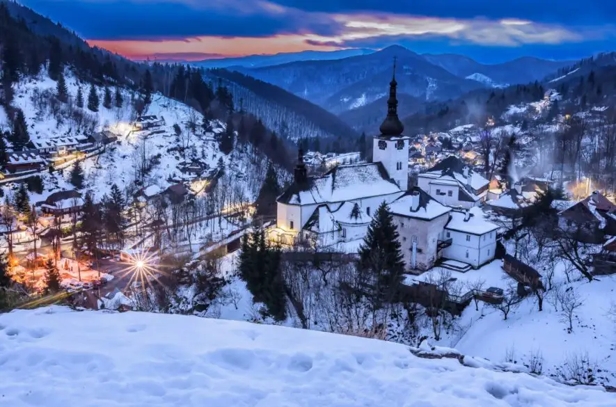 Najkrajšie miesta na Slovensku v zime