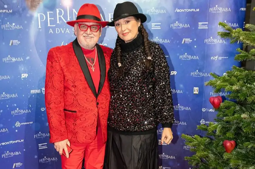 Jozef OKLAMČÁK a Janette JAKUBISKOVÁ na premiére filmu PERINBABA A DVA SVETY