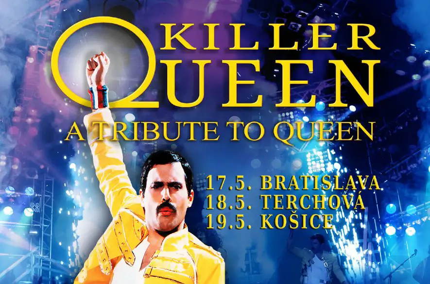 Freddie Mercury a Queen ožijú v unikátnej show KILLER QUEEN, ktorá  zvalcuje Bratislavu, Terchovú a Košice!