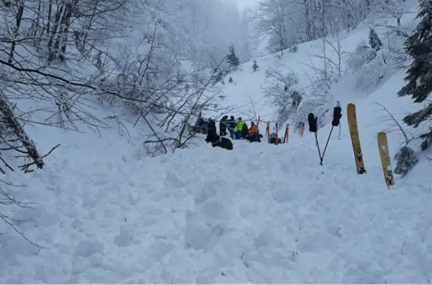 Lavína na vrchu Krížna vo Veľkej Fatre strhla dvoch ľudí. Jeden z nich zraneniam podľahol