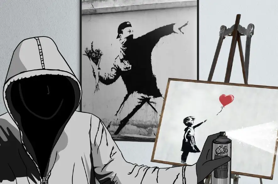 Banksy a jeho pouličné umenie: Na aukcii dal svoje dielo skartovať, politiku vyjadruje drsnými karikatúrami