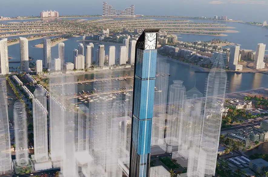Made in Dubaj: 450 metrov pre NAJVYŠŠIU obytnú hodinovú vežu na svete