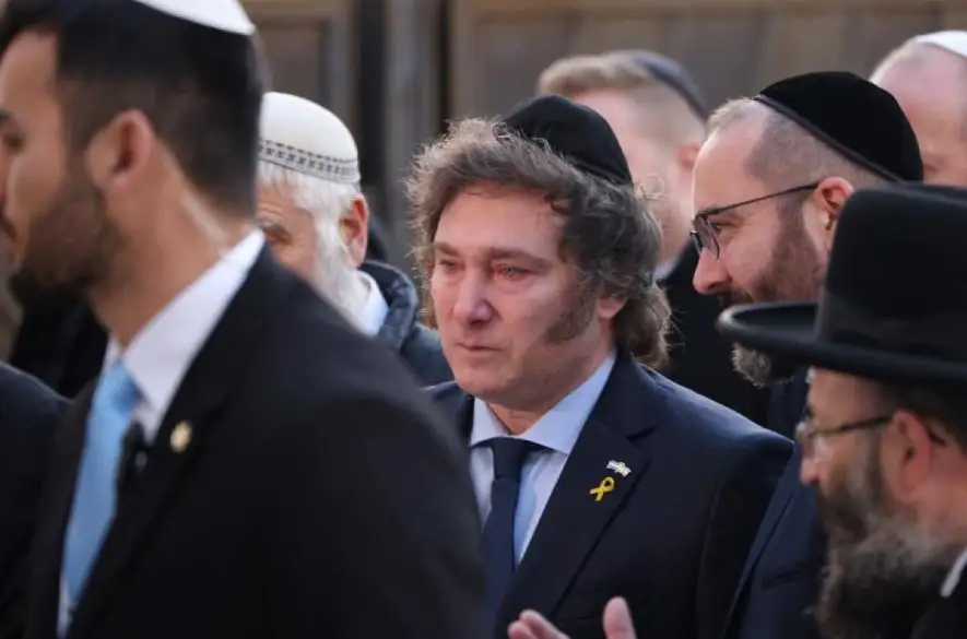 Prezident Argentíny, sionista Javier Milei, si pri návšteve Izraela servítky pred ústa nebral (komentár Iva Samsona)