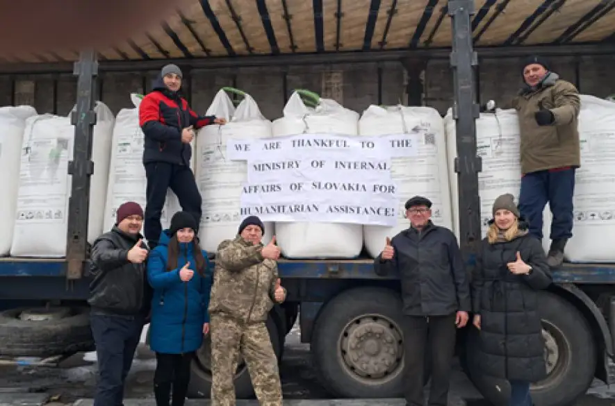 Slovensko pokračuje v poskytovaní humanitárnej pomoci pre Ukrajinu