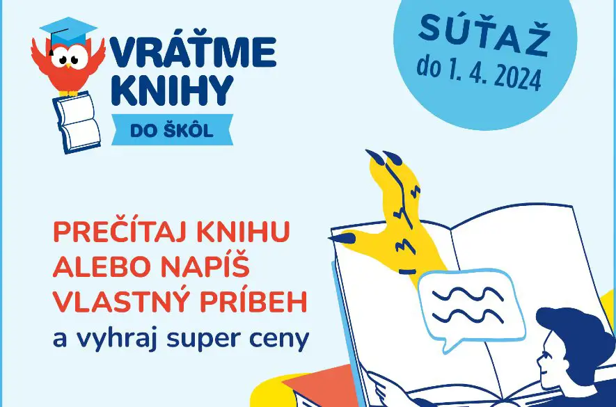 Banskobystrický kraj sa zapája do projektu Vráťme knihy do škôl. Žiaci súťažia o zaujímavé ceny