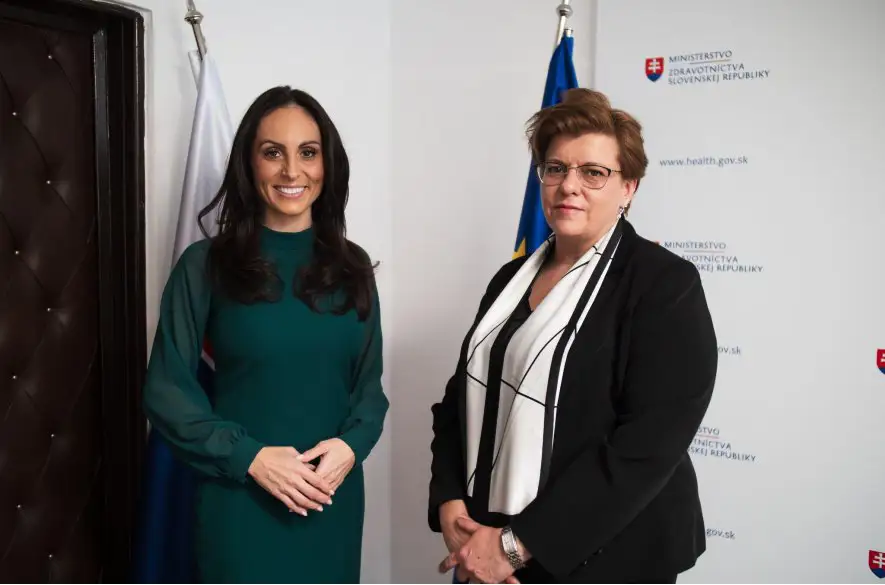 Ministerka zdravotníctva Dolinková a riaditeľka kancelárie WHO na Slovensku Kishman diskutovali o posilňovaní spolupráce a reformách v slovenskom zdravotníctve