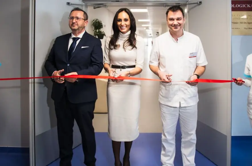 Na Neurologickej klinike FNsP Nové Zámky otvorili novú JIS. Na otvorení sa zúčastnila aj ministerka Dolinková