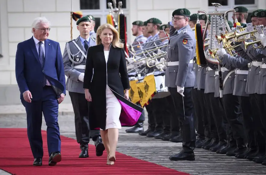 Prezidentku Čaputovú prijal v Nemecku spolkový prezident Steinmeier, chválil jej nasadenie za právny štát