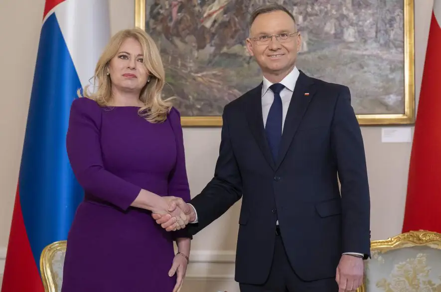 Prezidentka Čaputová sa stretla s poľským prezidentom A. Dudom. Prevzala si najvyššie poľské štátne vyznamenanie