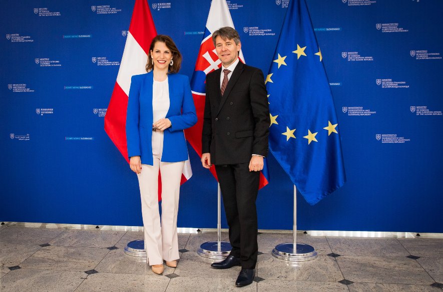 Počas 20 spoločných rokov v EÚ bolo Rakúsko jedným z kľúčových partnerov Slovenska. Štátny tajomník Eštok privítal rakúsku spolkovú ministerku