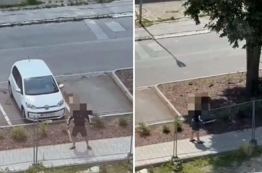 Neznámy muž sa za bieleho dňa po ulici oháňal s mačetou