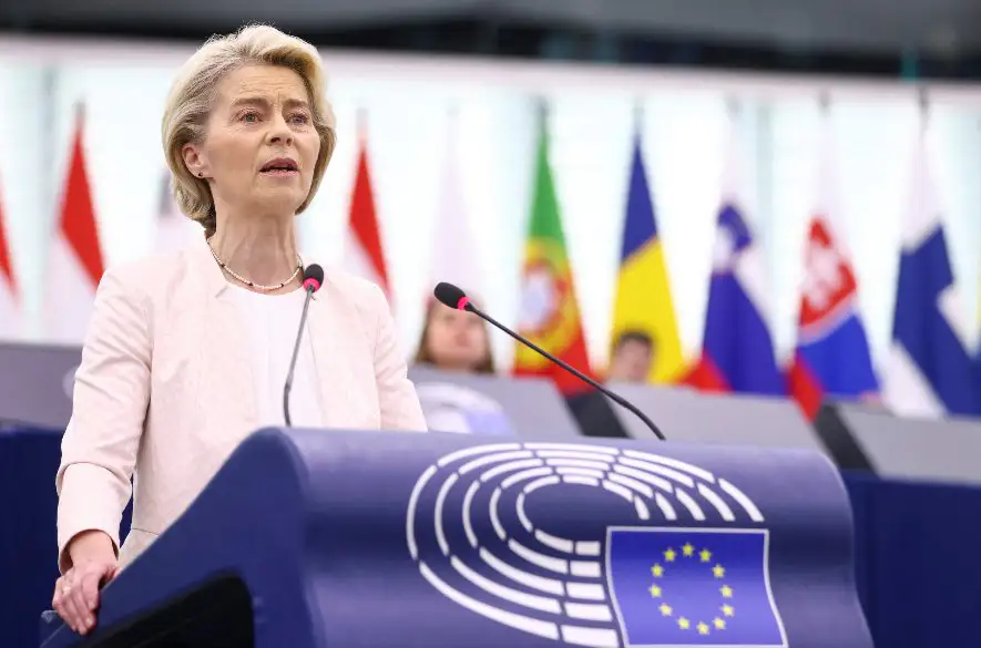 Europarlament opätovne zvolil Ursulu von der Leyen za predsedníčku Komisie