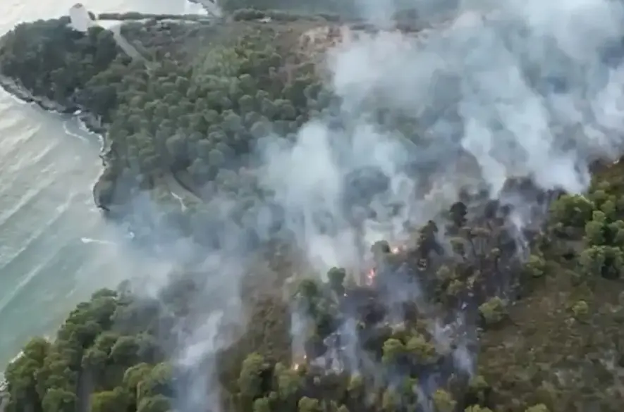 Pre lesný požiar v talianskej Apúlii evakuovali zhruba 1000 turistov +VIDEO