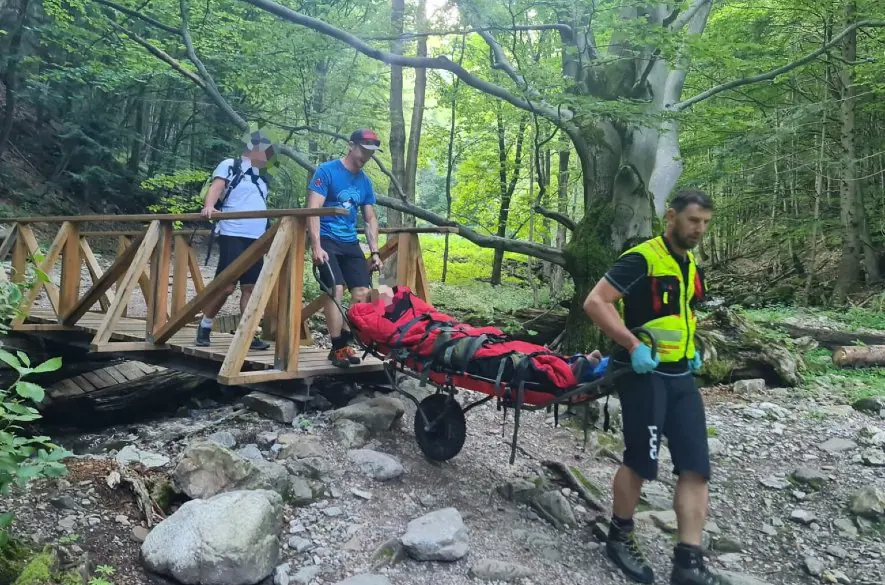 Vo Vysokých Tatrách sa zranila turistka. Po páde z Tatranskej magistrály utrpela úraz hlavy