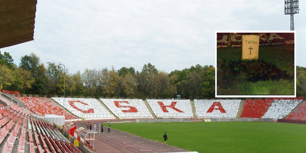 Fanúšikovia CSKA Sofia vykopali vlastníkovi na štadióne hrob