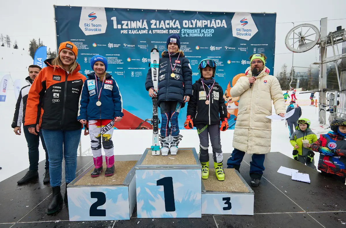 Štrbské Pleso hostilo prvú Zimnú žiacku olympiádu: Stovky detí na svahoch a veľká podpora od Petry Vlhovej! +VIDEO