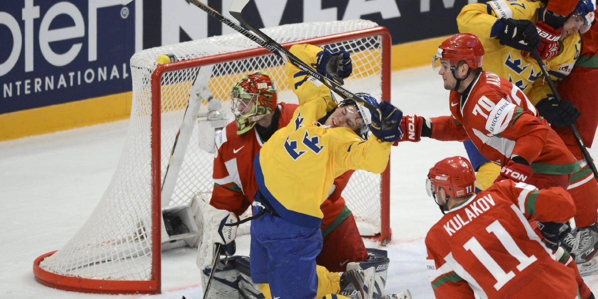 Švédi tvrdo zabojovali a otočili duel s Bielorusmi na 2:1