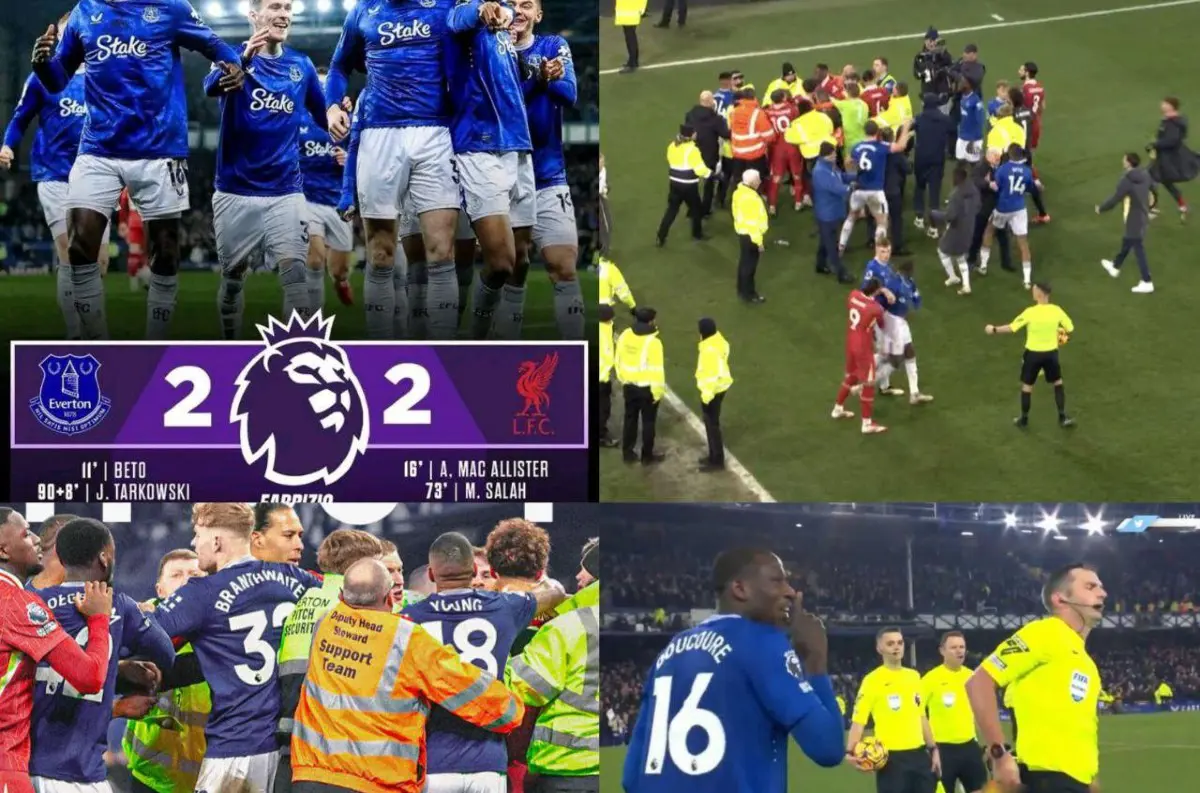 BITKA v Premier League! LIVERPOOL vs. EVERTON priniesol CHAOS: Červené karty, hromadná potýčka a vyhodený tréner! +VIDEO