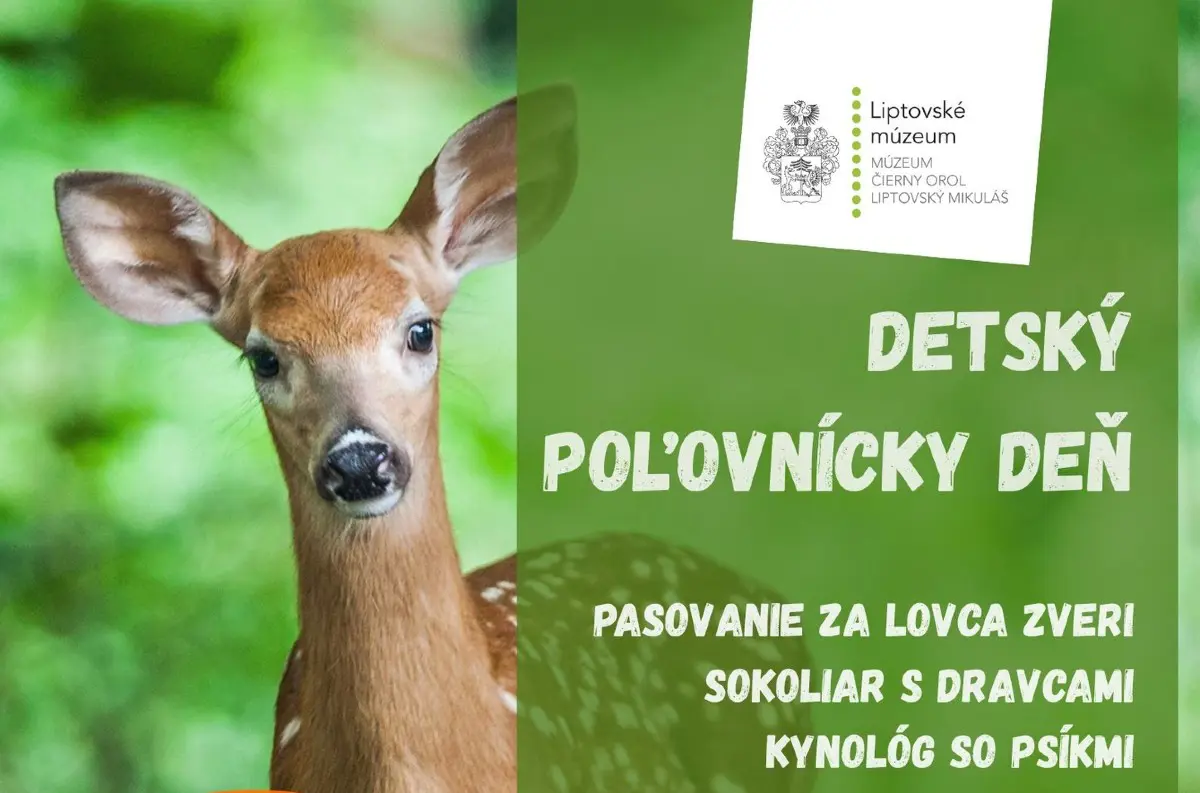 Liptovský Mikuláš: Detský poľovnícky deň v múzeu. BOHATÝ program – fotolovenie či pochúťky z diviny. A veľa ZÁBAVY!