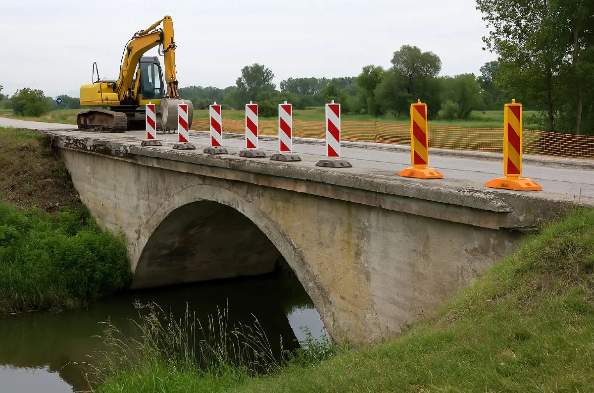 TTSK: Úplná uzávierka ciest vo Veľkých Kostoľanoch z dôvodu rekonštrukcie mosta