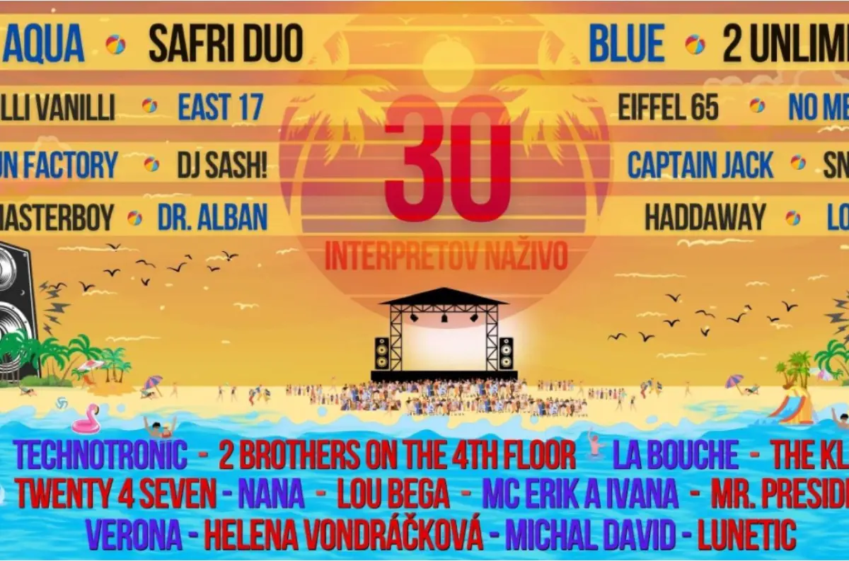 Nové Mesto nad Váhom – BIG SUMMER FEST: Najväčší 90's Festival v strednej Európe! Pripravte sa na nezabudnuteľný zážitok! 25 zahraničných umelcov, aj    Michal David či Helena Vondráčková