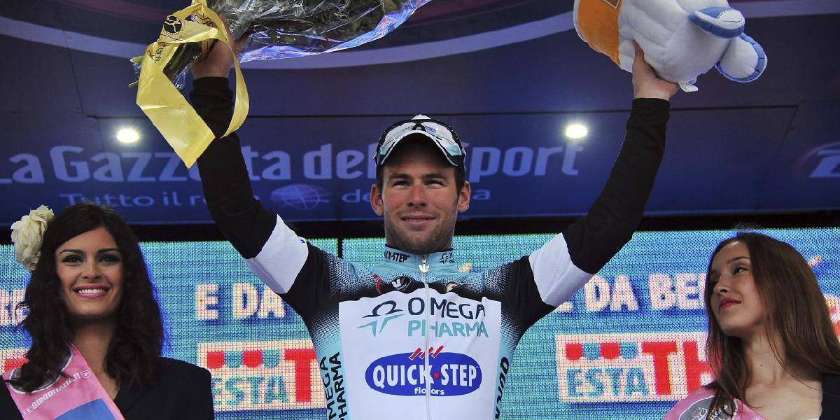 Giro d'Italia: Cavendish víťazom 12. etapy, Nibali stále ružový