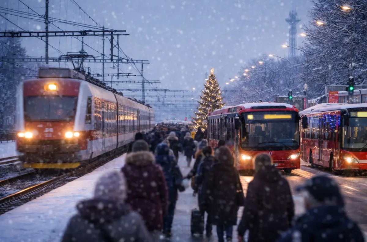 Vianoce a Silvester Bratislava, Košice, Prešov: Ako budú jazdiť vlaky a MHD. Prehľad