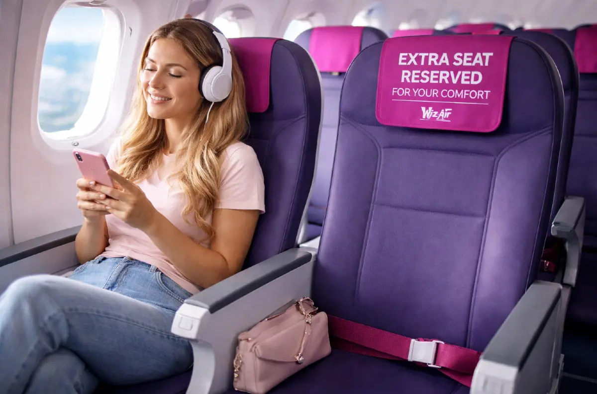 Wizz Air vám po novom predá prázdne sedadlo vedľa vás! Koľko stojí