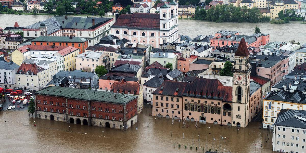Hladina Dunaja v Passau je najvyššia v dejinách!