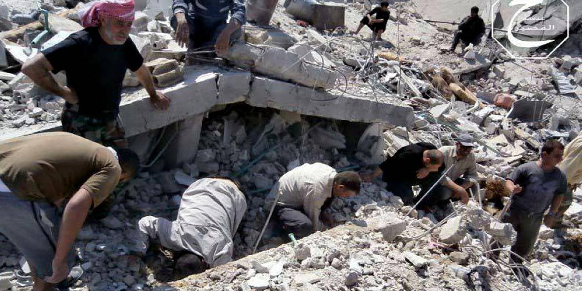Pri ruskom veľvyslanectve v Damasku zabili granáty civilistu