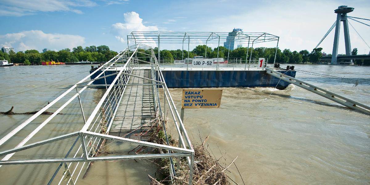Dunaj v Bratislave klesol na úroveň prvého stupňa povodňovej aktivity
