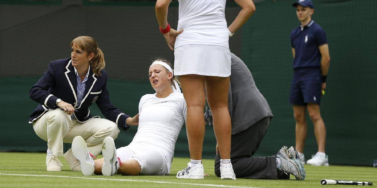 Wimbledon: Azarenková sa odhlásila pre zranenie pravého kolena