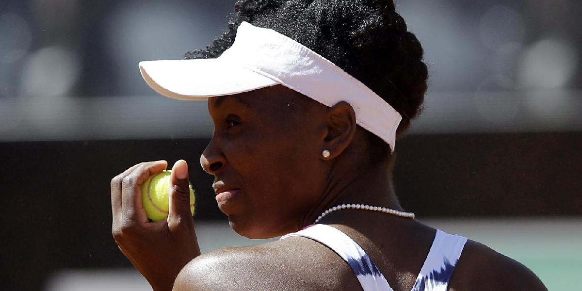 Venus Williamsová pre chrbát bude chýbať aj vo WTT