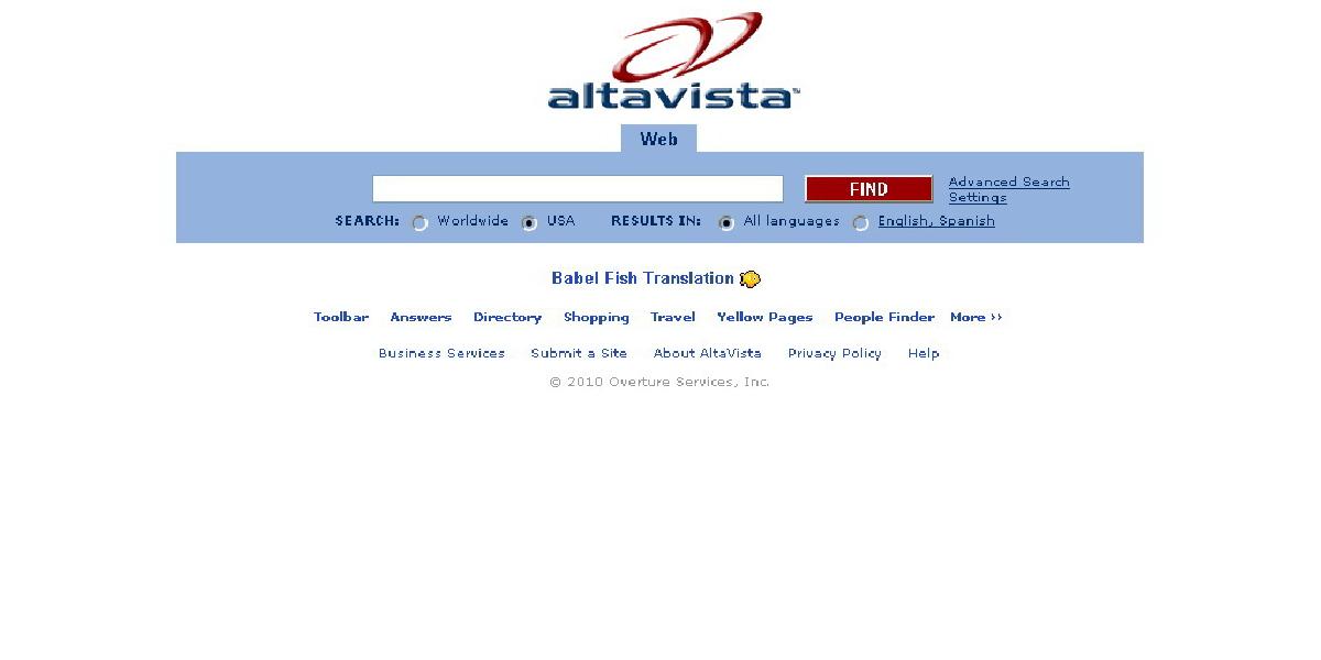 Google vytlačil vyhľadávací portál AltaVista: Dnes ukončil svoju činnosť