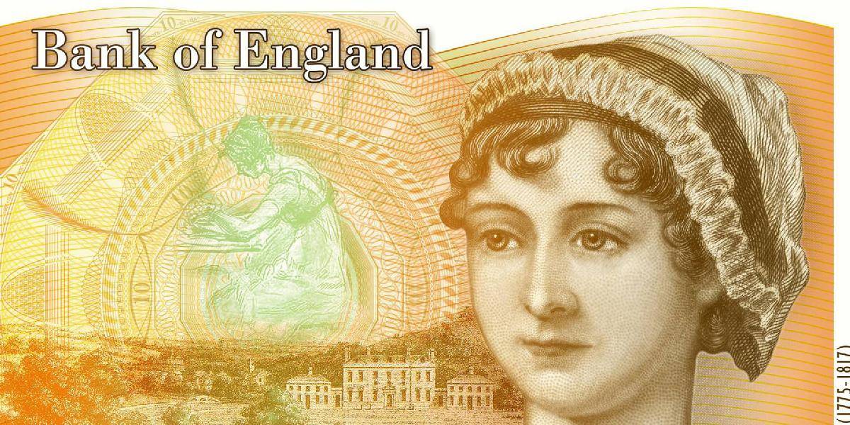 Na novej desaťlibrovke bude spisovateľka Jane Austenová
