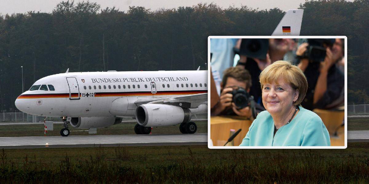 Psychicky narušený muž vyslal núdzový signál z Merkelovej lietadla
