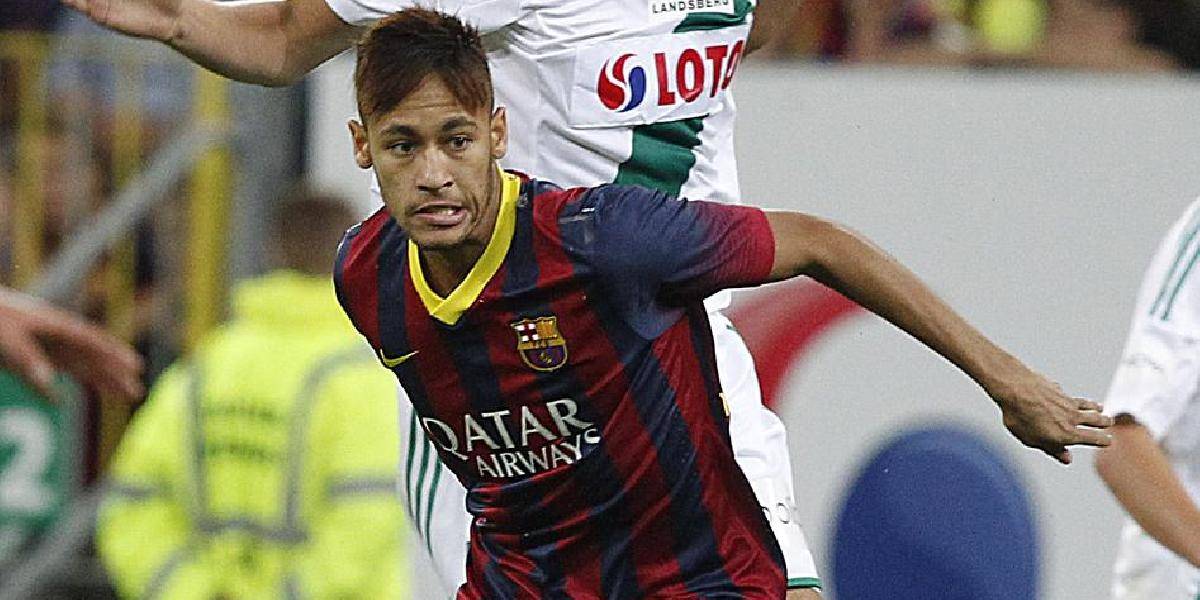Neymar debutoval v drese Barcelony, favorit iba remizoval v Gdansku