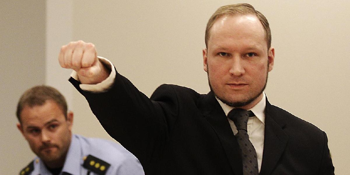 Väzenie nemá nič proti Breivikovmu diaľkovému štúdiu